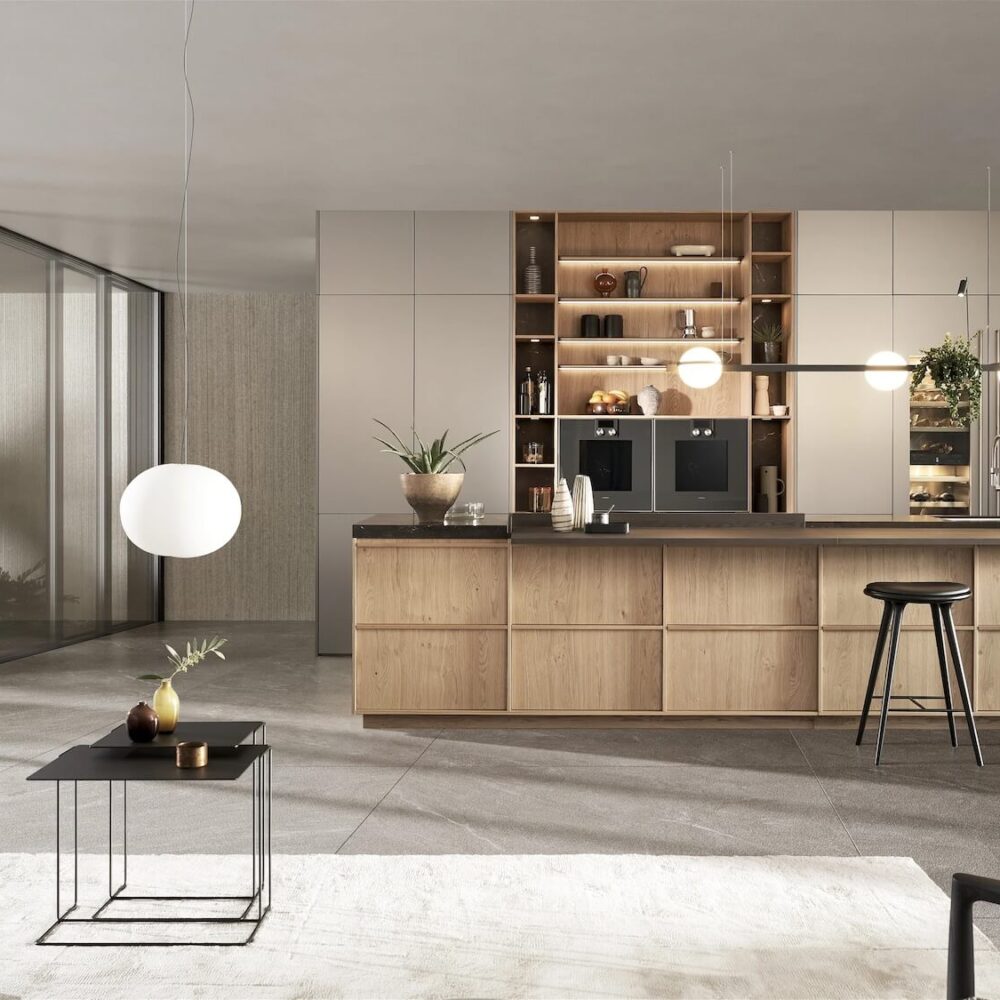 Leicht-Design-Inselküche-mit-Weinschrank