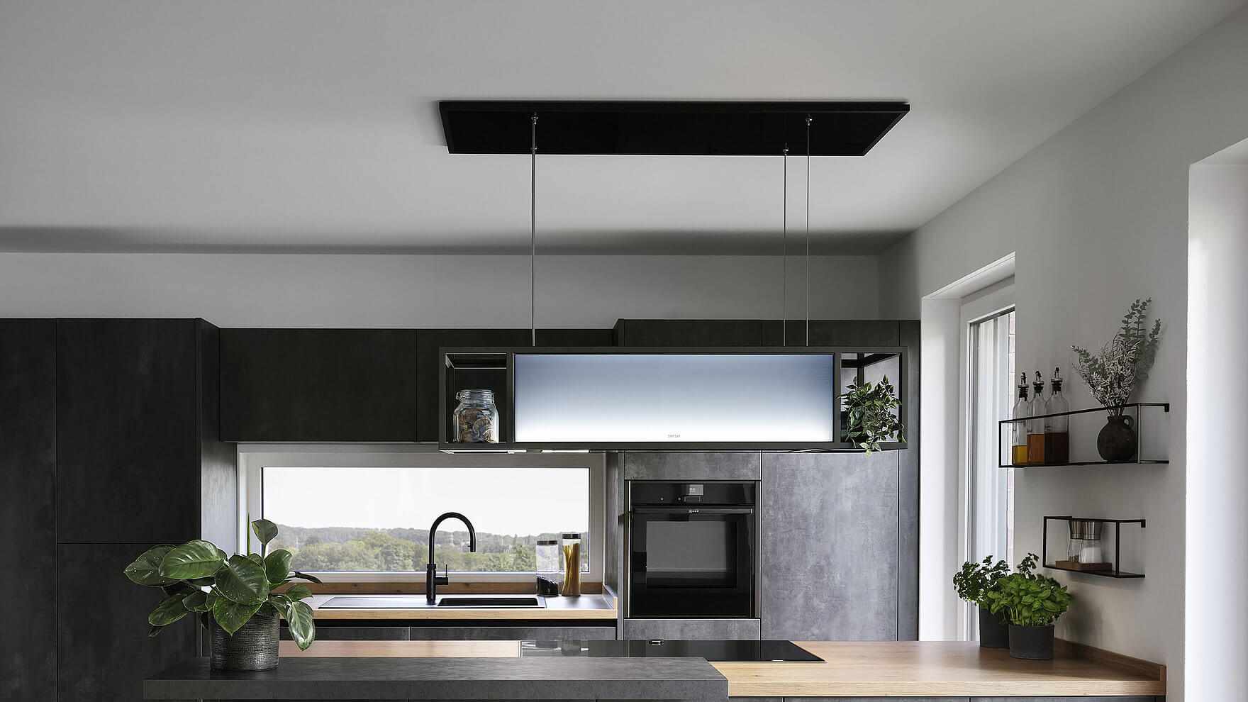 Berbel Skyline Frame Wandhaube mit Regal