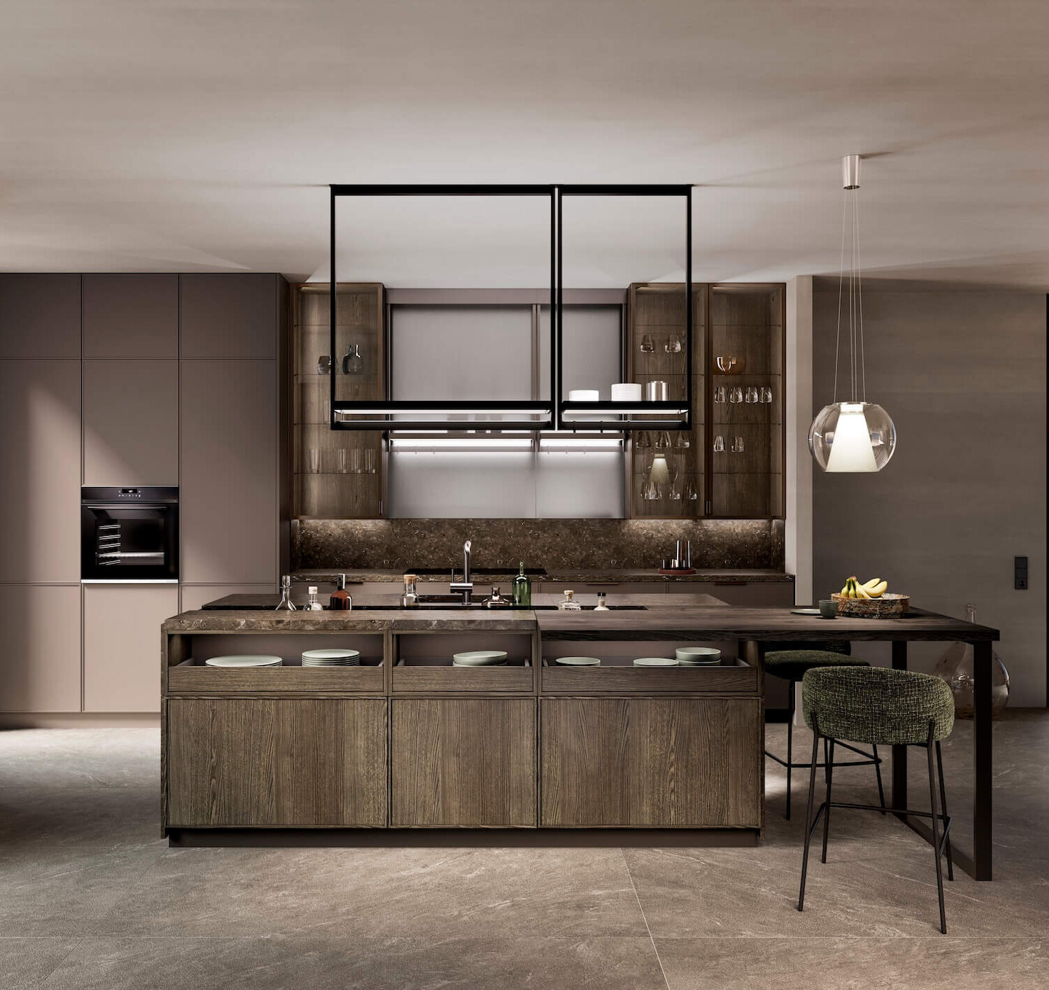 Leicht Design Inselküche Ametis