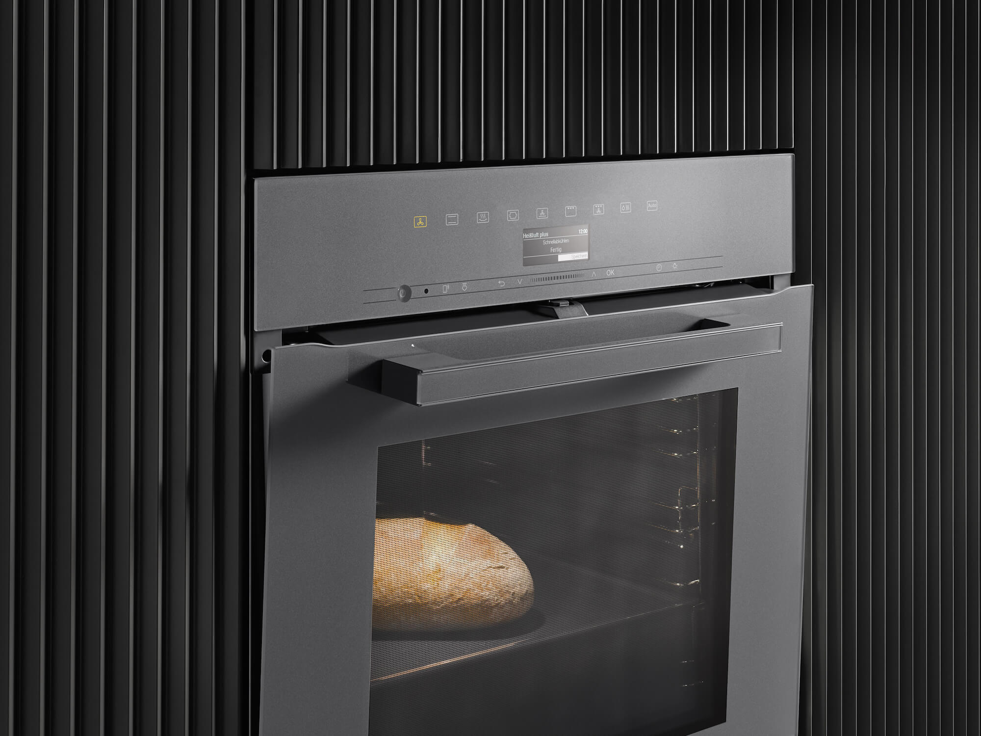 Miele Dampfbackofen matt grau