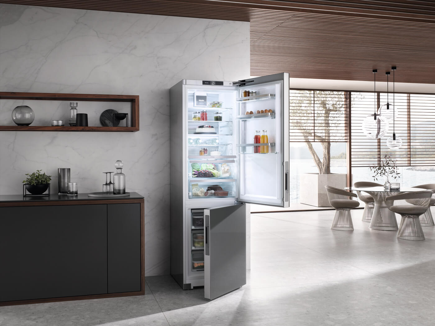 Miele freistehender Kühlschrank mit Gefrierfach