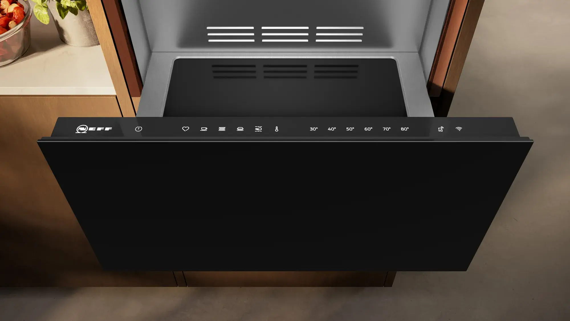 Neff N70 Wärmeschublade offen