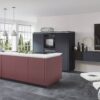Nobilia Moderne Inselküche Easytouch rostrot ultramatt