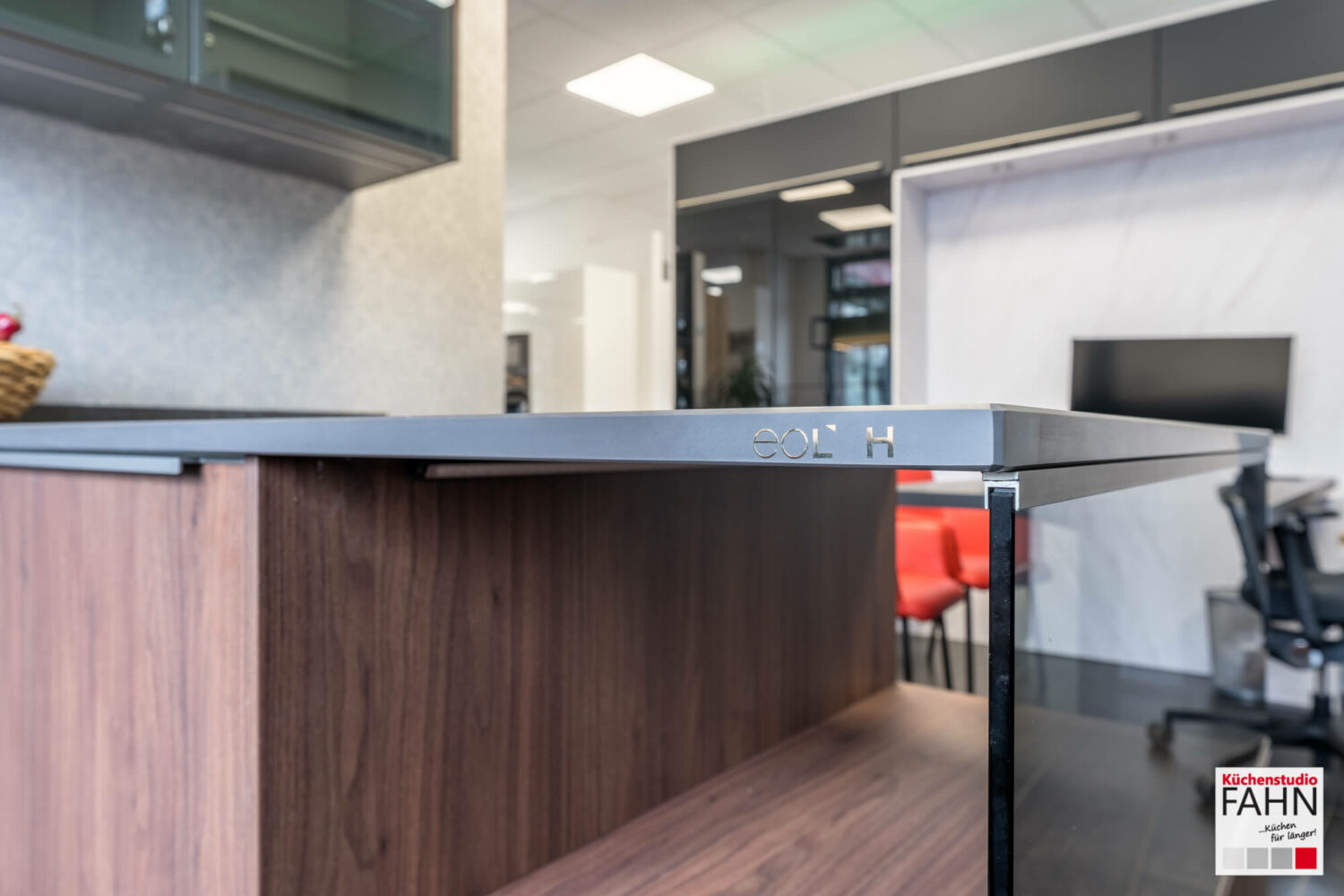 Nobilia moderne G-Küche neolith Arbeitsplatte