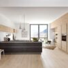 Nolte Moderne Küche mit Insel Basaltstone Asteiche
