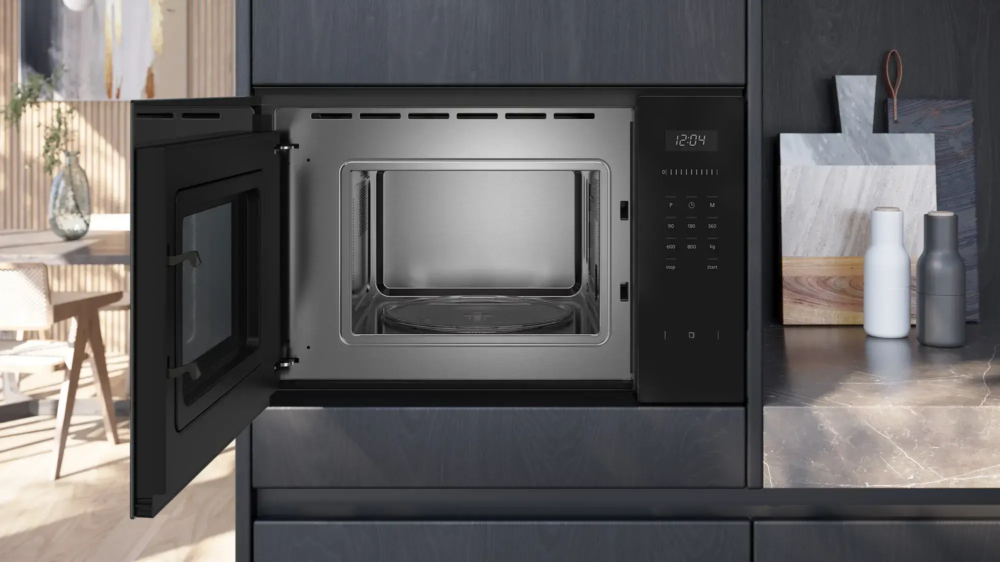 Siemens-iQ-500-Einbau-Mikrowelle-schwarz-Edelstahl Weitere Elektrogeräte für Ihre Küche