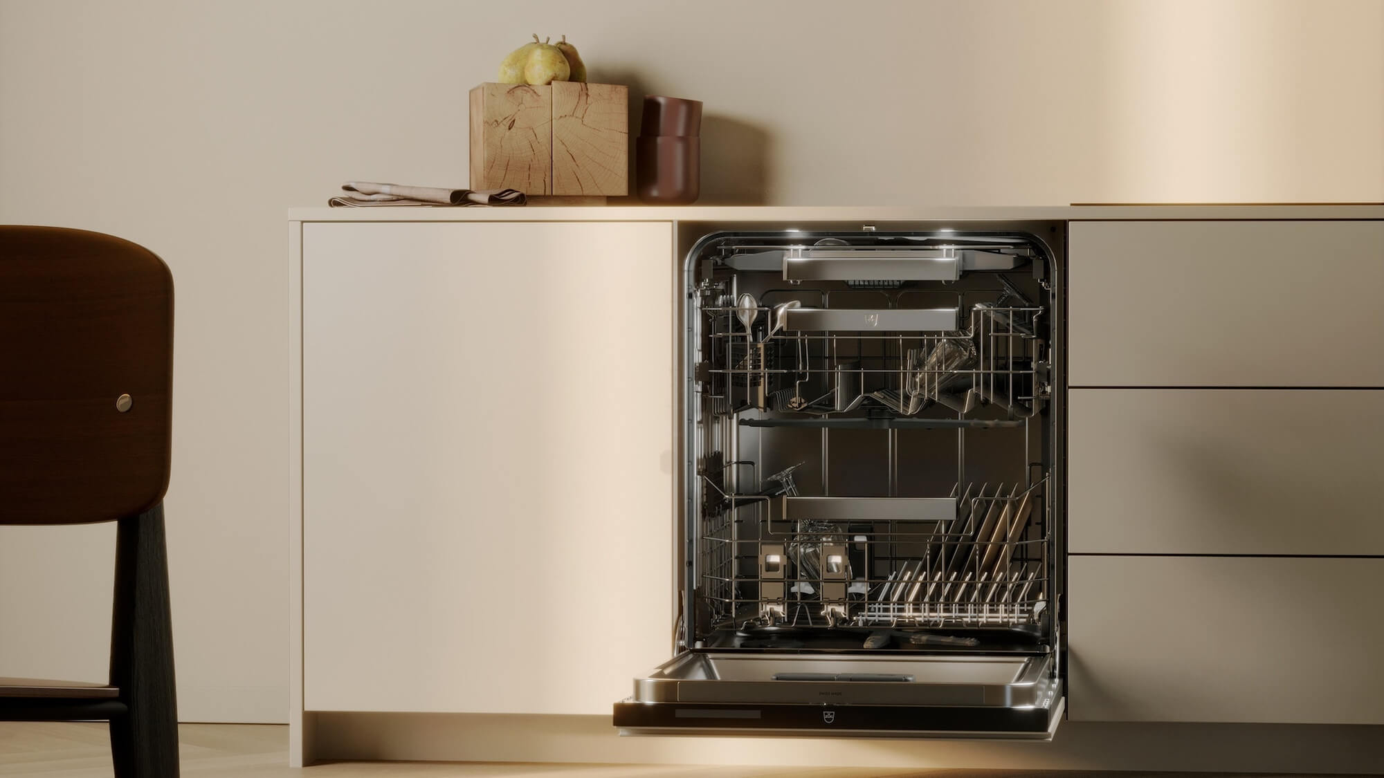 V-Zug AdoraSpülen V6000 mit Wärmepumpe vorn